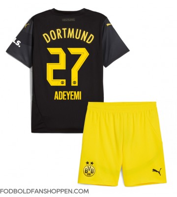 Borussia Dortmund Karim Adeyemi #27 Udebanetrøje Børn 2024-25 Kortærmet (+ Korte bukser)